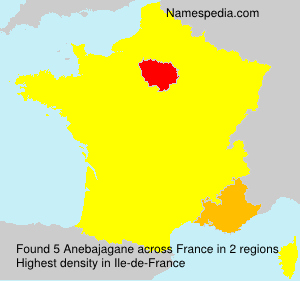 Surname Anebajagane in France