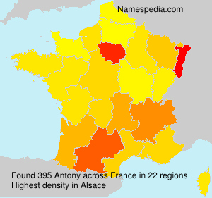 Surname Antony in France