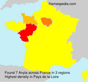 Surname Anyla in France