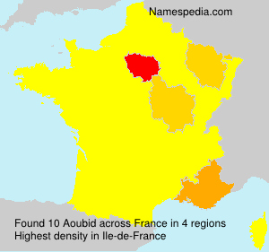 Surname Aoubid in France