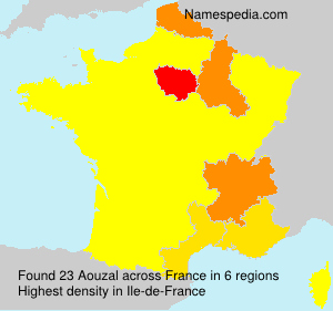 Surname Aouzal in France