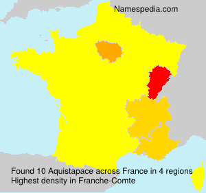 Surname Aquistapace in France