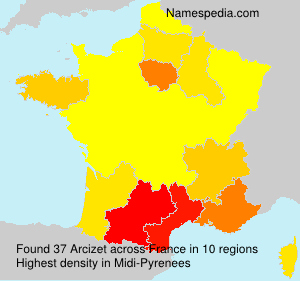 Surname Arcizet in France