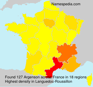 Surname Argenson in France
