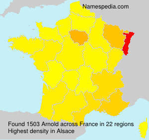 Surname Arnold in France