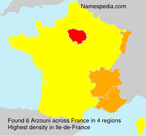 Surname Arzouni in France