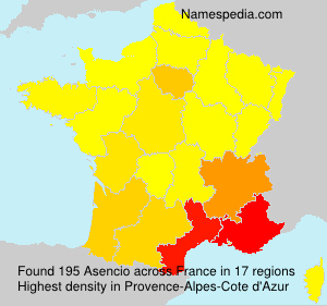 Surname Asencio in France