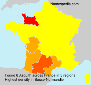Surname Asquith in France