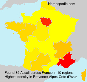 Surname Assali in France