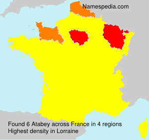 Surname Atabey in France