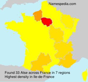 Surname Atse in France