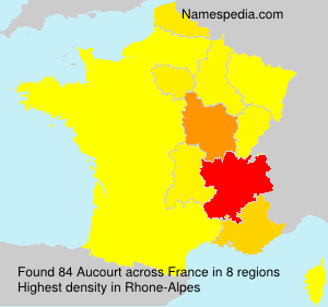 Surname Aucourt in France