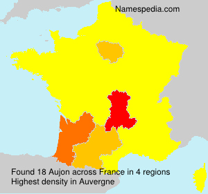 Surname Aujon in France