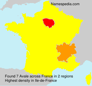 Surname Avale in France