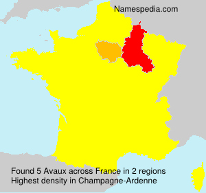Surname Avaux in France