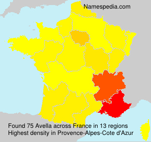 Surname Avella in France