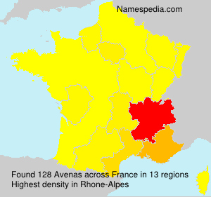 Surname Avenas in France