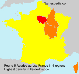 Surname Ayudes in France