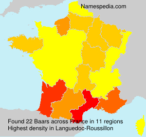 Surname Baars in France