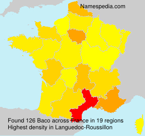 Surname Baco in France