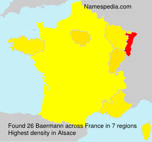 Surname Baermann in France