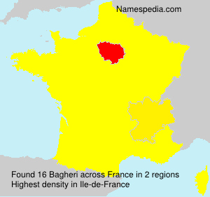 Surname Bagheri in France