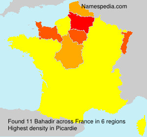 Surname Bahadir in France