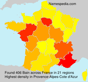 Surname Bain in France