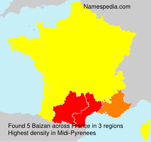 Surname Baizan in France