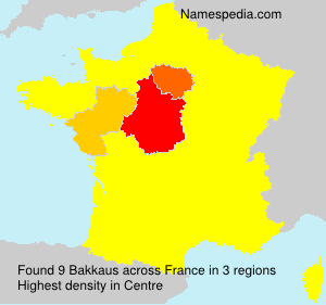 Surname Bakkaus in France