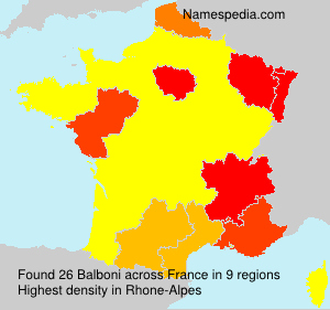 Surname Balboni in France