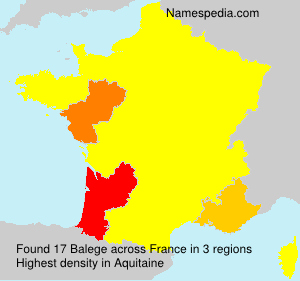 Surname Balege in France