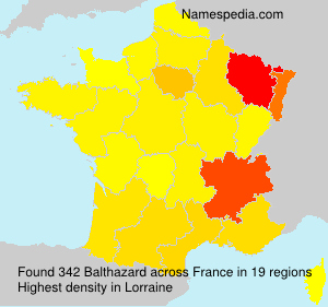 Surname Balthazard in France