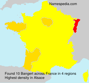 Surname Bangert in France