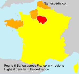 Surname Banou in France