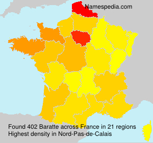 Surname Baratte in France