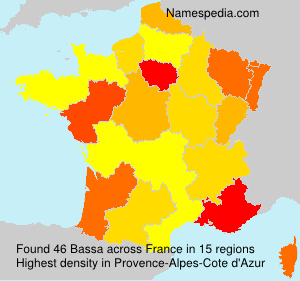 Surname Bassa in France