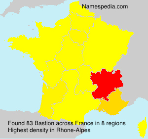 Surname Bastion in France