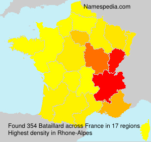 Surname Bataillard in France