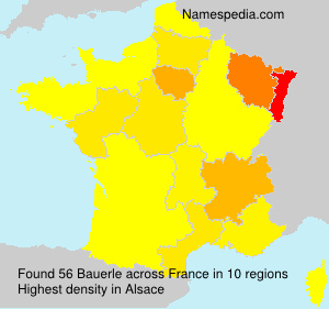 Surname Bauerle in France