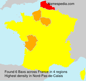 Surname Baxs in France