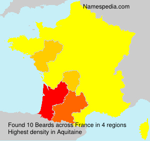 Surname Beards in France