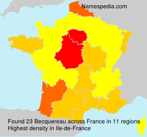 Surname Becquereau in France