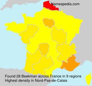 Surname Beekman in France