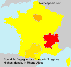 Surname Begag in France