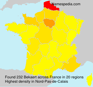 Surname Bekaert in France