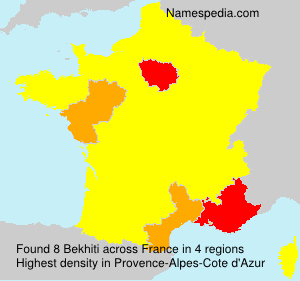 Surname Bekhiti in France