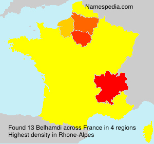 Surname Belhamdi in France
