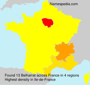 Surname Belharrat in France