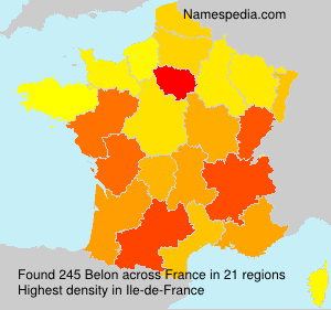 Surname Belon in France